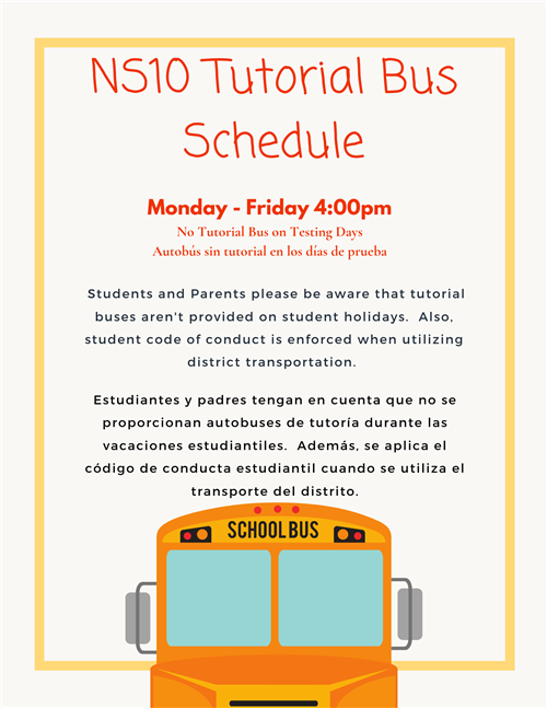 Tutorial Bus Schedule